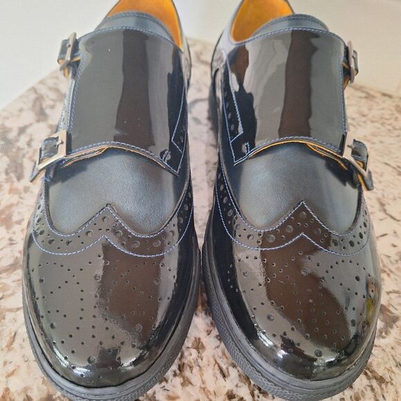 Undandy  Strap Leather  Loafers size 41 EU/7.5 -8 US - Picture 1 of 10